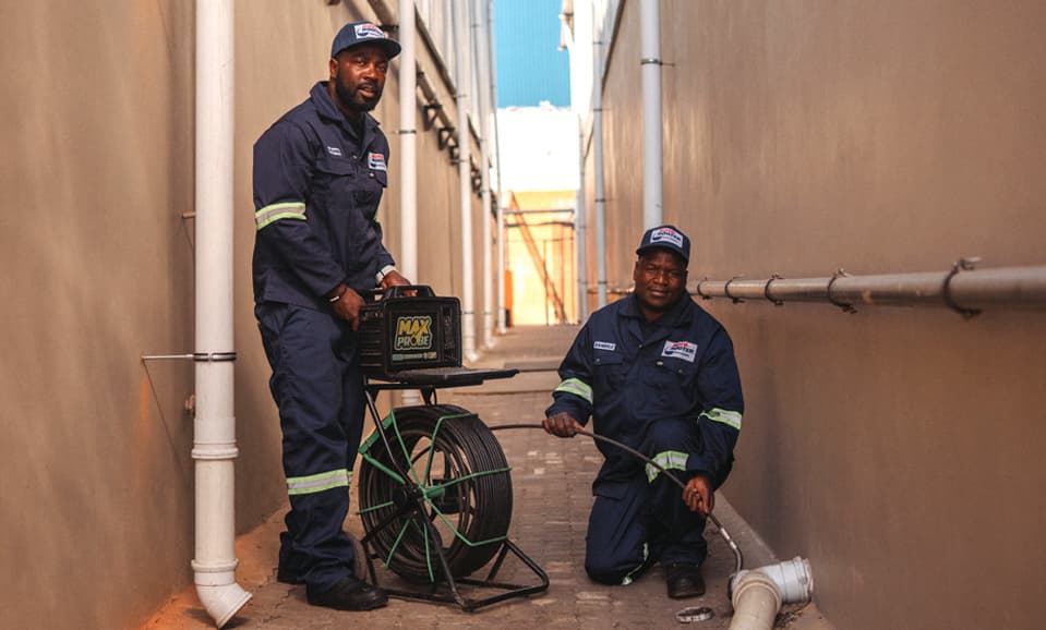 Roto Rooter CCTV drain inspection engineers